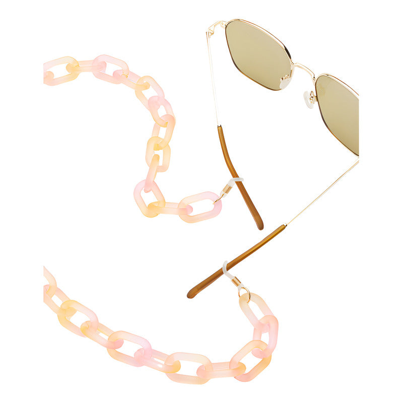 Hawkers - Cadena De Eslabones En Acrílico Para Lentes De Sol - Rosado/amarillo