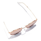 Lentes Hawkers Moma Midtown Polarizados Rose Gold Pink Acero Diseño Midtown Polarized Rose Gold Pink Redondo Rosa Oro Rosa Blanco
