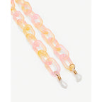 Cadena Eslabones Acrílico Lentes De Sol - Rosado Amarillo