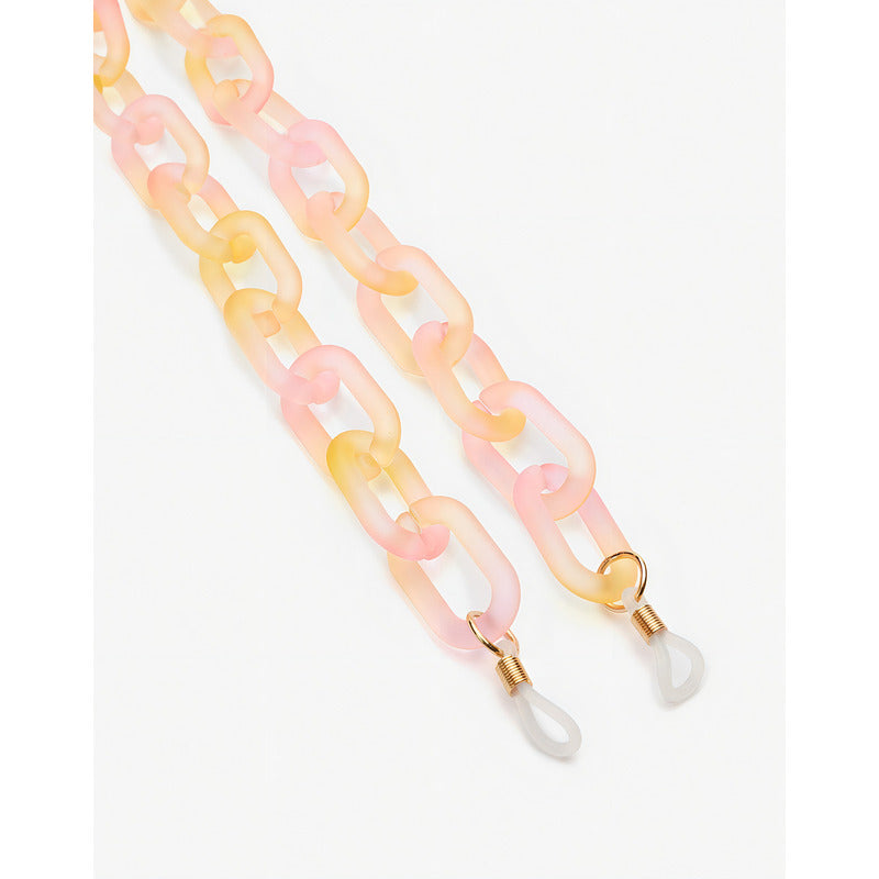 Hawkers - Cadena De Eslabones En Acrílico Para Lentes De Sol - Rosado/amarillo