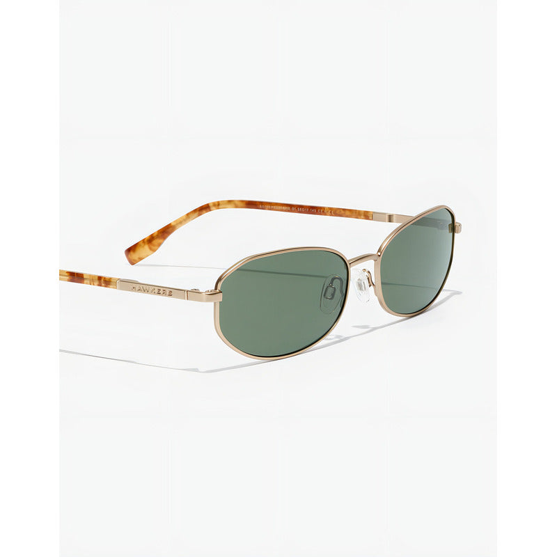 Lentes De Sol Hawkers - Americano - Gold Alligator Dorado/verde Verde Dorado Carey