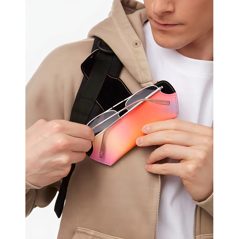 Hawkers - Estuche De Sol - Belt Soft Case - Rosado/naranja