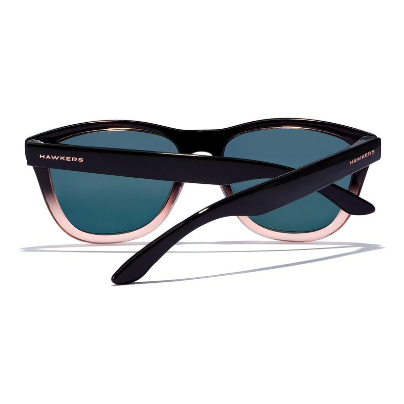 Gafas De Sol Hawkers Polarizadas Unisex One Colt Color De La Lente Negro Color De La Varilla Negro Color Del Armazón Rosa Diseño Mirror