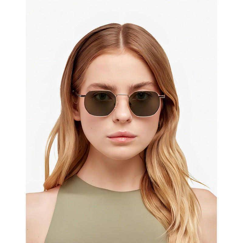 Lentes De Sol - Sixgon Polarizado Gold Aligator