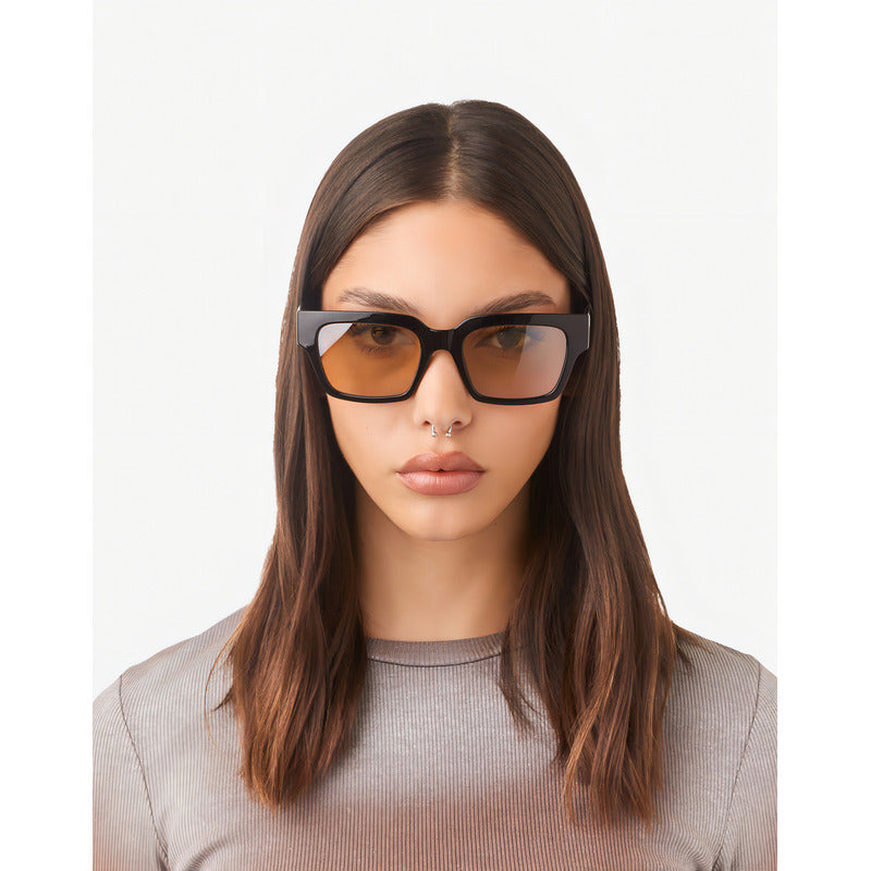 Lentes De Sol Hawkers Mate Black Mustard Eco Negra/amarilla